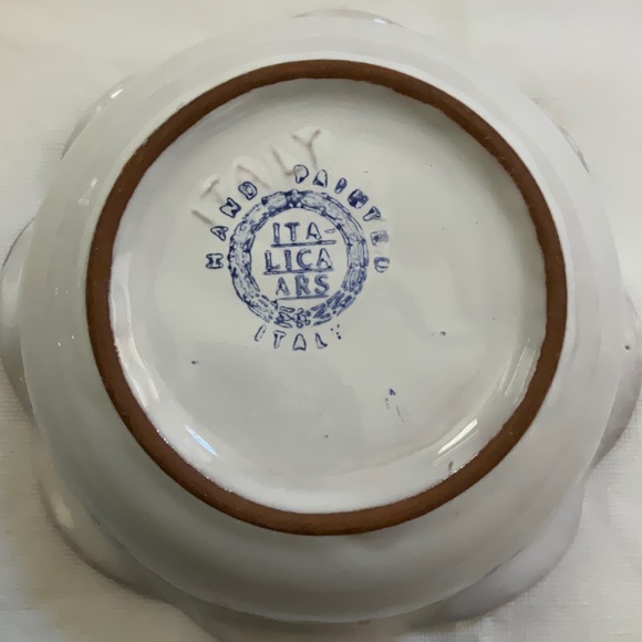 Italica ARS Hand Painted Floral Bowl Made in Italy. - Picture 3 of 6